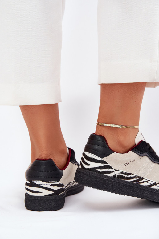 Zapatillas modelo zapatos. Femenino Daniel Lopez Just Dare SS2D4015 Zebra beige Zapatillas modelo zapatos. Femenino Daniel Lopez Just Dare SS2D4015 Zebra beige