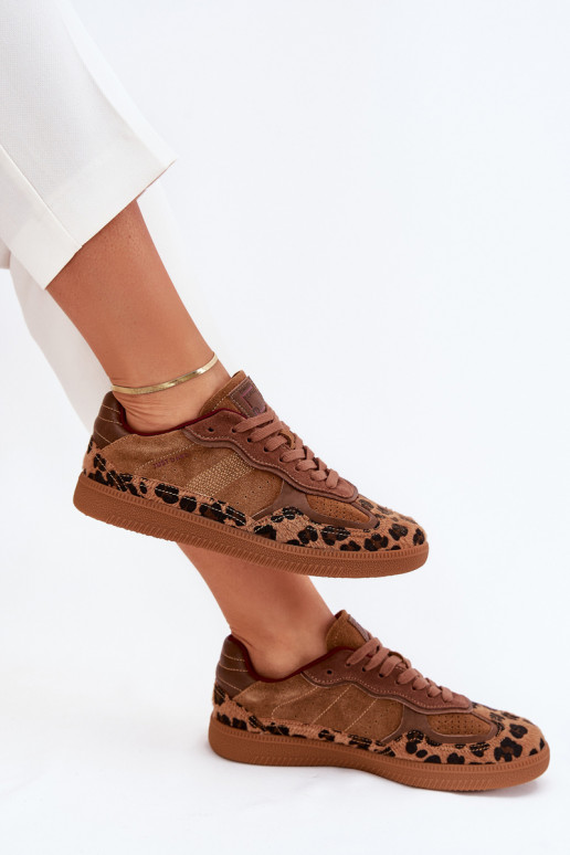 Zapatillas modelo zapatos. Femenino Daniel Lopez Just Dare SS2D4017 con estampados de piel de leopardo Zapatillas modelo zapatos. Femenino Daniel Lopez Just Dare SS2D4017 con estampados de piel de leopardo