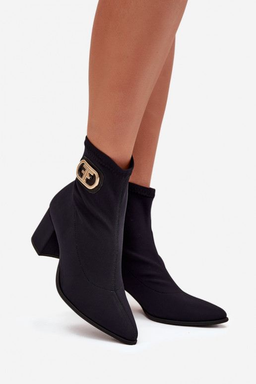 Botas de mujer Ze color doradom Detalem Zazoo 3128 de color negro Botas de mujer Ze color doradom Detalem Zazoo 3128 de color negro