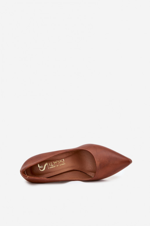 Piel Zapatos LeAski 3117 marron oscuro