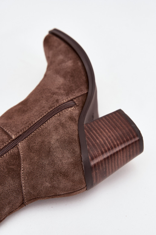 de gamuza botas con tacones Cerrar color marrón Lissara de gamuza botas con tacones Cerrar color marrón Lissara