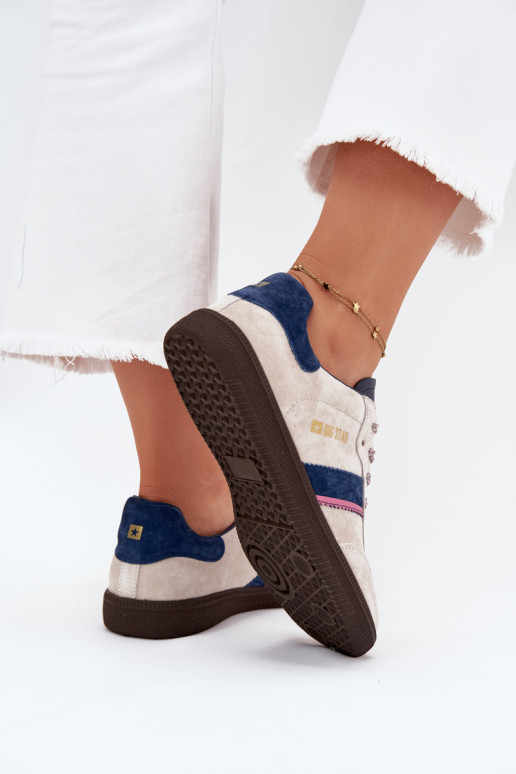 de gamuza Bajo Zapatillas modelo zapatos. Femenino Big Star SS274679 HI-POLY SYSTEM color gris de gamuza Bajo Zapatillas modelo zapatos. Femenino Big Star SS274679 HI-POLY SYSTEM color gris