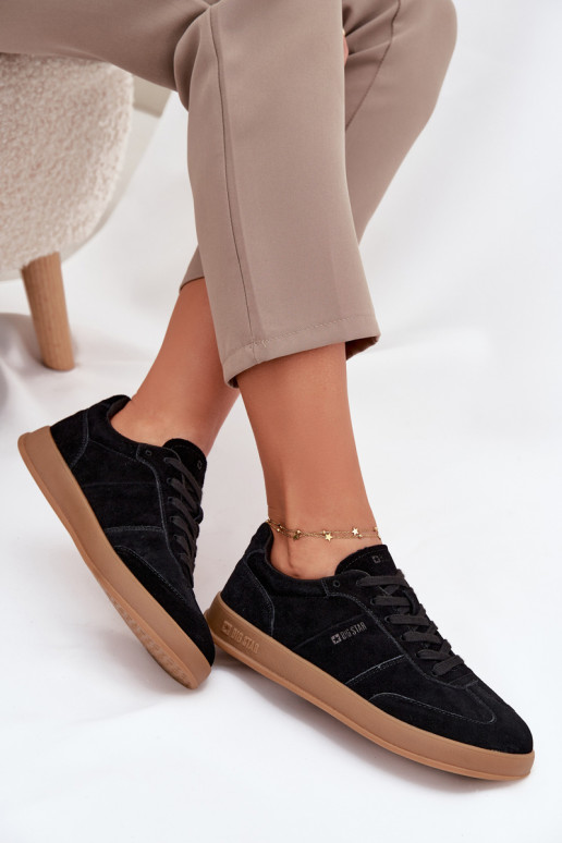 de gamuza Zapatillas modelo zapatos. Femenino Big Star SS274673 HI-POLY SYSTEM de color negro de gamuza Zapatillas modelo zapatos. Femenino Big Star SS274673 HI-POLY SYSTEM de color negro