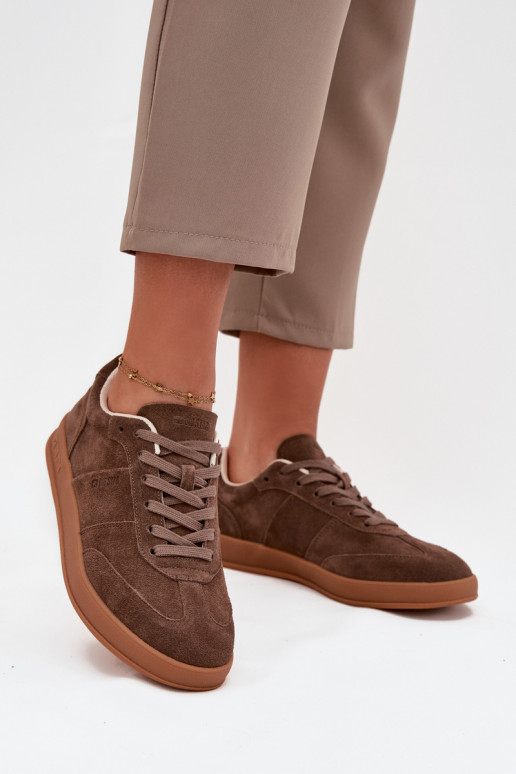 de gamuza Zapatillas modelo zapatos. Femenino Big Star SS274676 HI-POLY SYSTEM color marrón