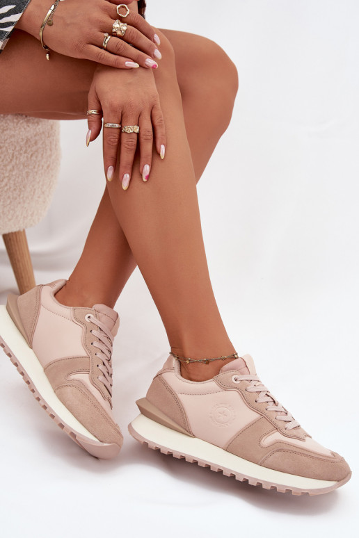 Piel Zapatillas modelo zapatos. Femenino Big Star OO274521 HI-POLY SYSTEM Nude