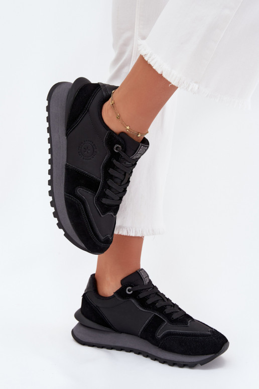 Piel Zapatillas modelo zapatos. Femenino Big Star OO274529 HI-POLY SYSTEM de color negro