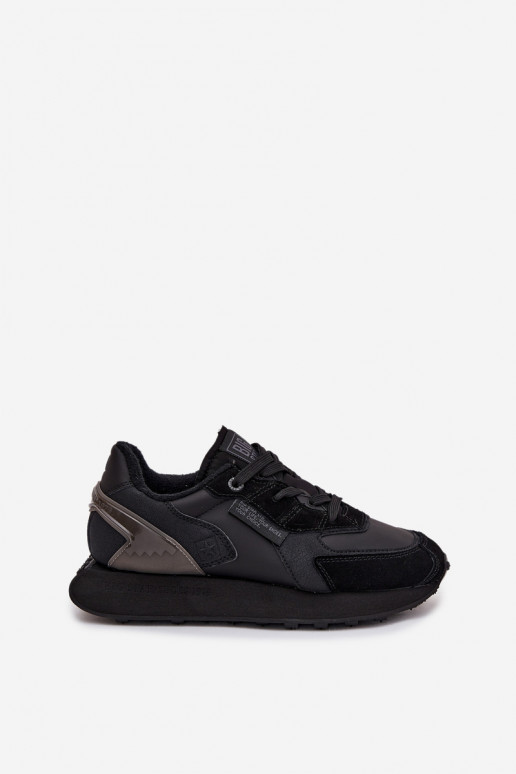 Piel Zapatillas modelo zapatos. Femenino Big Star OO274562 Hi-Poly System de color negro Piel Zapatillas modelo zapatos. Femenino Big Star OO274562 Hi-Poly System de color negro