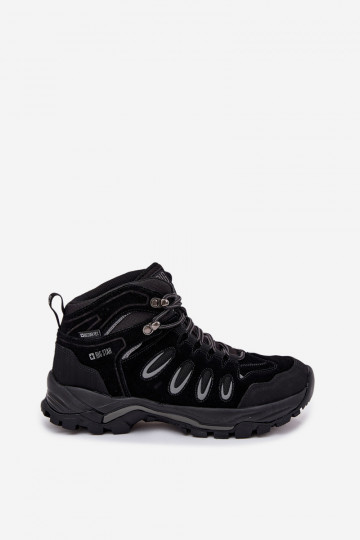Botas de senderismo de cuero para hombre Big Star OO17433 HI-POLY SYSTEM color negro 2