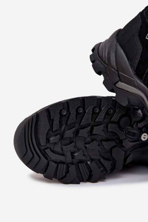 Piel botas de montaña Tiene quesculino Big Star OO17433 HI-POLY SYSTEM de color negro Piel botas de montaña Tiene quesculino Big Star OO17433 HI-POLY SYSTEM de color negro