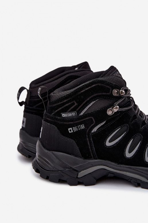 Piel botas de montaña Tiene quesculino Big Star OO17433 HI-POLY SYSTEM de color negro Piel botas de montaña Tiene quesculino Big Star OO17433 HI-POLY SYSTEM de color negro