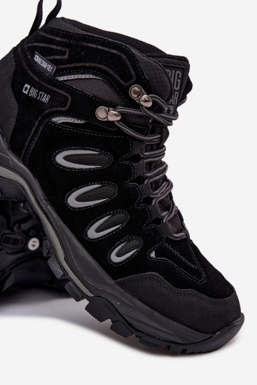 Piel botas de montaña Tiene quesculino Big Star OO17433 HI-POLY SYSTEM de color negro Piel botas de montaña Tiene quesculino Big Star OO17433 HI-POLY SYSTEM de color negro