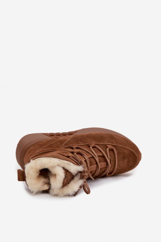 de gamuza Botas de nieve Femenino con un abrigo de piel Big Star SS274318 color marrón de gamuza Botas de nieve Femenino con un abrigo de piel Big Star SS274318 color marrón