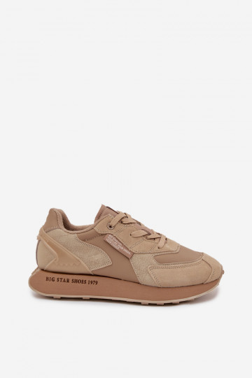 Piel Zapatillas modelo zapatos. Tiene quesculino Big Star OO174298 Hi-Poly System beige 2