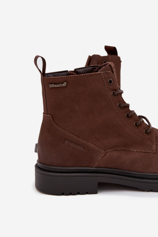 Piel calentamiento Botas Tiene quesculino Al castillo Big Star OO174149 CzekoladoAe Piel calentamiento Botas Tiene quesculino Al castillo Big Star OO174149 CzekoladoAe