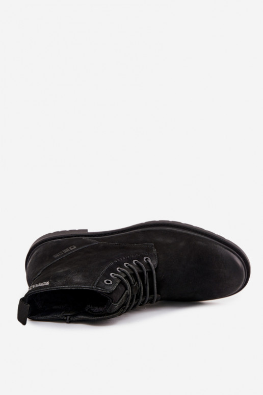 Piel calentamiento Botas Tiene quesculino Al castillo Big Star OO174148 de color negro Piel calentamiento Botas Tiene quesculino Al castillo Big Star OO174148 de color negro