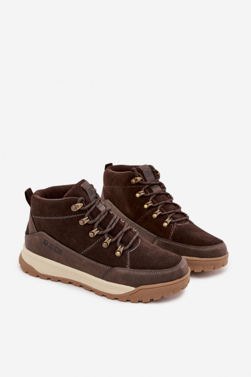 de gamuza botas de montaña Tiene quesculino Big Star SS174263 color marrón de gamuza botas de montaña Tiene quesculino Big Star SS174263 color marrón