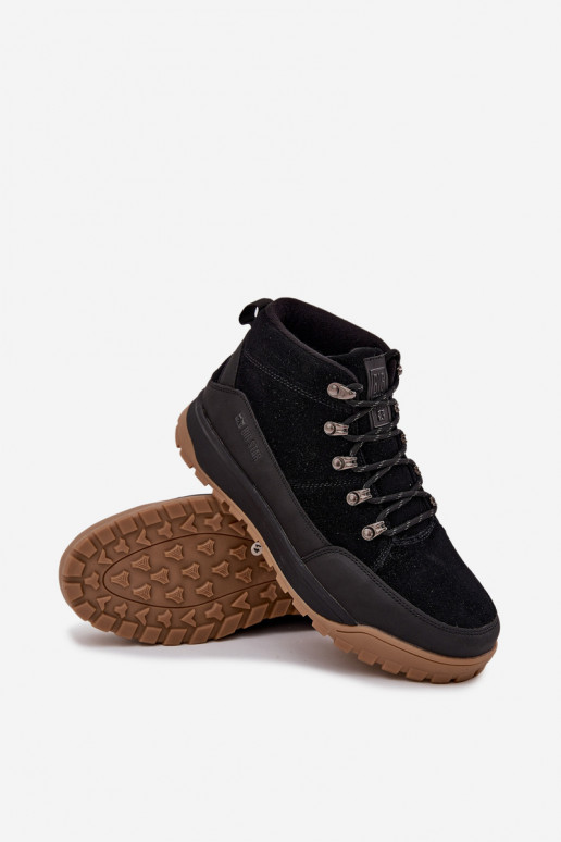 de gamuza botas de montaña Tiene quesculino Big Star SS174265 de color negro de gamuza botas de montaña Tiene quesculino Big Star SS174265 de color negro