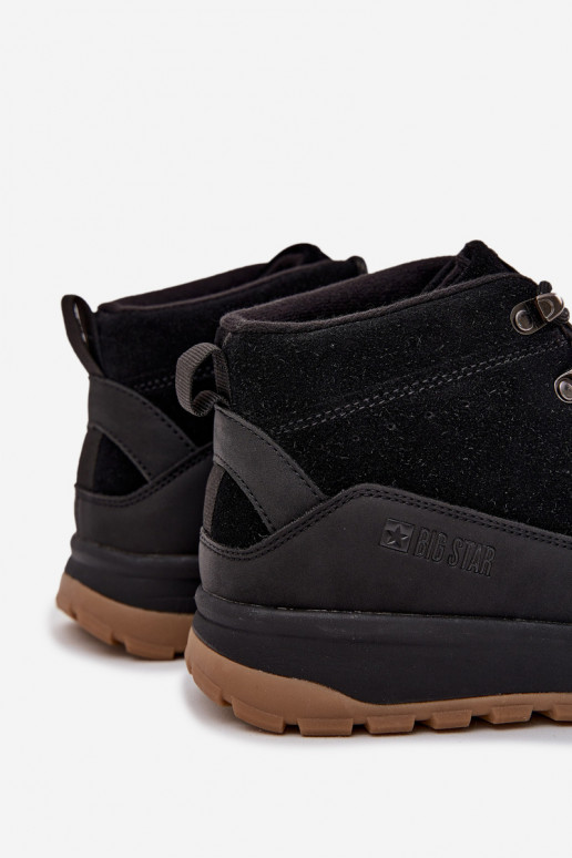 de gamuza botas de montaña Tiene quesculino Big Star SS174265 de color negro de gamuza botas de montaña Tiene quesculino Big Star SS174265 de color negro