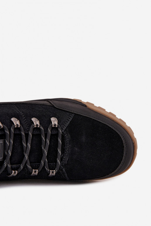 de gamuza botas de montaña Tiene quesculino Big Star SS174265 de color negro de gamuza botas de montaña Tiene quesculino Big Star SS174265 de color negro