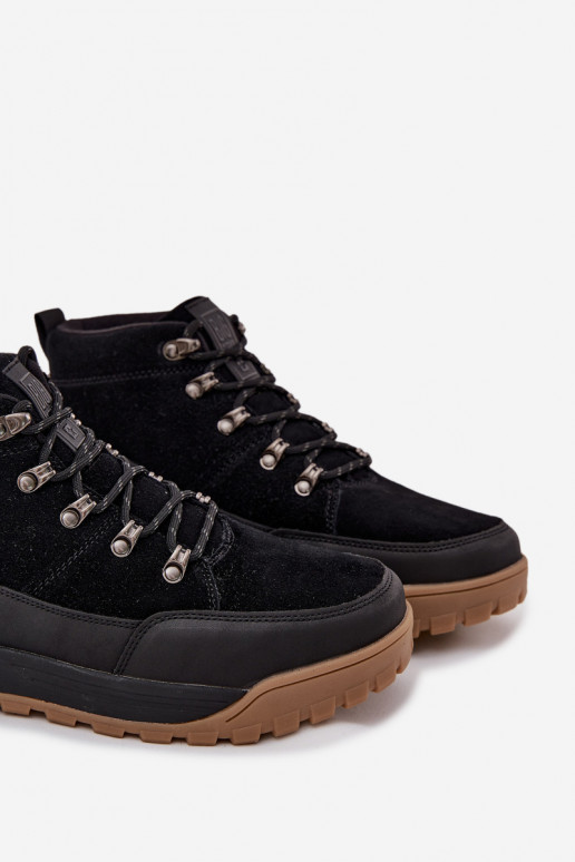 de gamuza botas de montaña Tiene quesculino Big Star SS174265 de color negro de gamuza botas de montaña Tiene quesculino Big Star SS174265 de color negro