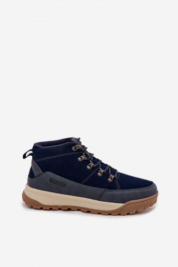 Botas de senderismo de ante para hombre Big Star SS174264 color azul marino 2
