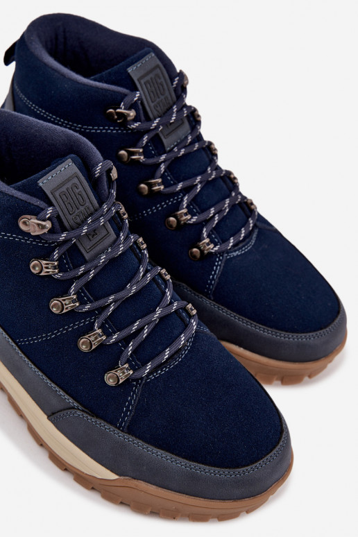 de gamuza botas de montaña Tiene quesculino Big Star SS174264 azul oscuro de gamuza botas de montaña Tiene quesculino Big Star SS174264 azul oscuro