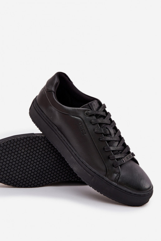 Piel zapatos casuales Zapatillas modelo zapatos. Tiene quesculino Big Star SS174121 de color negro Piel zapatos casuales Zapatillas modelo zapatos. Tiene quesculino Big Star SS174121 de color negro