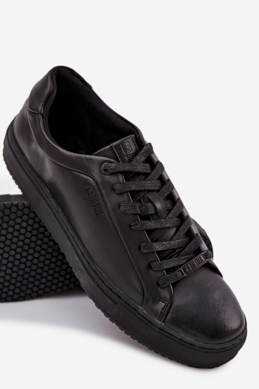 Piel zapatos casuales Zapatillas modelo zapatos. Tiene quesculino Big Star SS174121 de color negro Piel zapatos casuales Zapatillas modelo zapatos. Tiene quesculino Big Star SS174121 de color negro