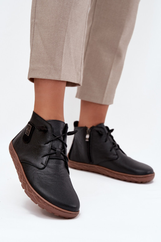 Piel zapatos Barefoot Femenino Con decoraciones Detalem Zazoo 30072 de color negro Piel zapatos Barefoot Femenino Con decoraciones Detalem Zazoo 30072 de color negro