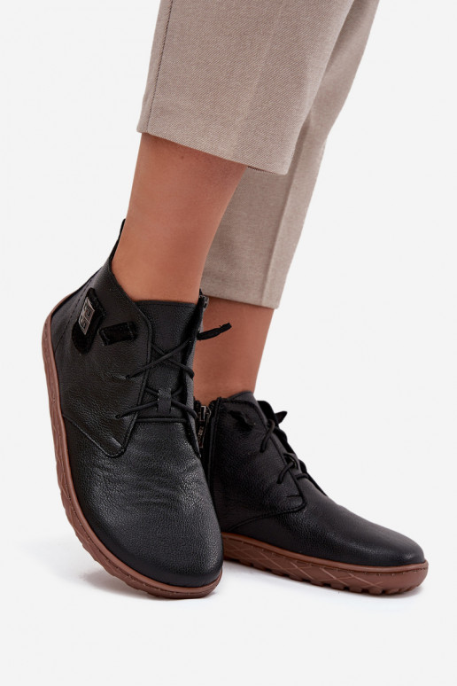 Piel zapatos Barefoot Femenino Con decoraciones Detalem Zazoo 30072 de color negro Piel zapatos Barefoot Femenino Con decoraciones Detalem Zazoo 30072 de color negro