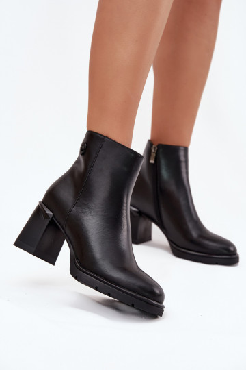 Piel Botas de mujer de color negro Julissa 2