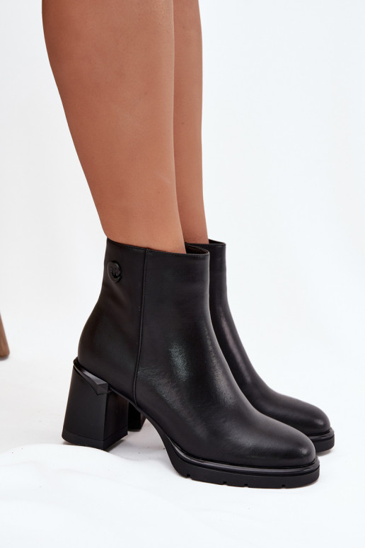 Piel Botas de mujer de color negro Julissa Piel Botas de mujer de color negro Julissa