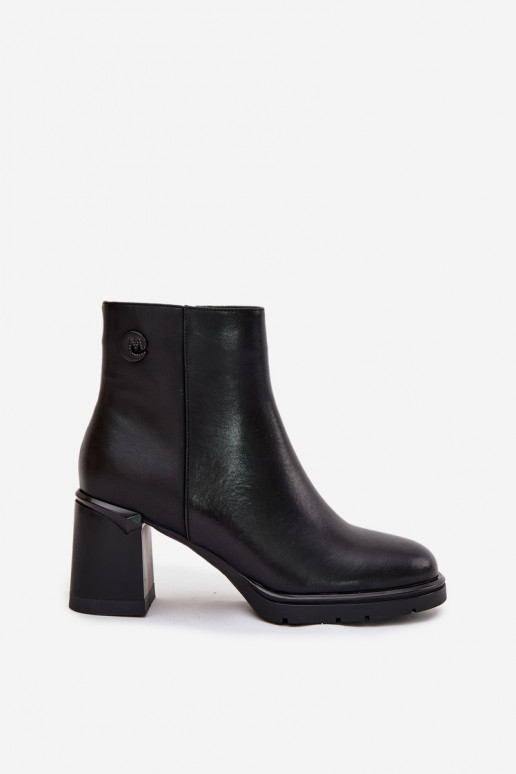 Piel Botas de mujer de color negro Julissa Piel Botas de mujer de color negro Julissa