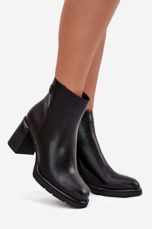 Piel Botas de mujer de color negro Julissa Piel Botas de mujer de color negro Julissa