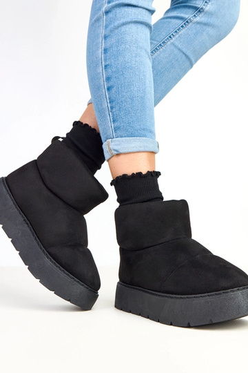 Botas de nieve forradas, negras, con plataforma, Ribeiro 2