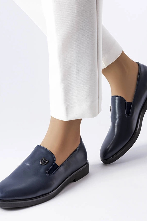 Mocasines azul marino lisos Concord Mocasines azul marino lisos Concord