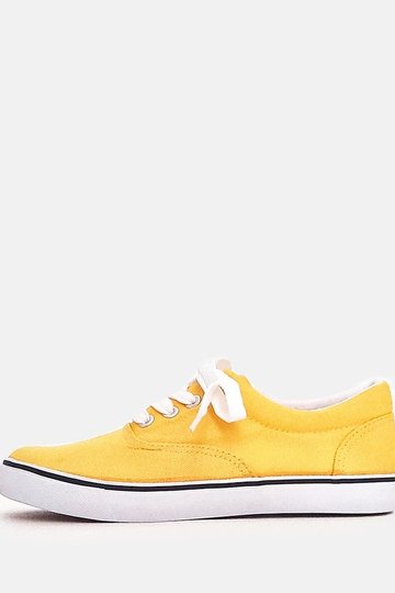 Zapatillas deportivas amarillas para niños con cordones Bollis 2