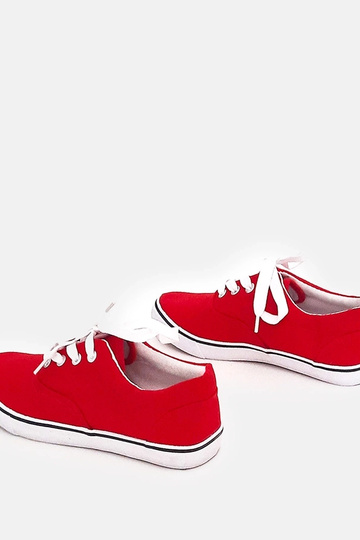 Zapatillas deportivas rojas para niños con cordones Bollis