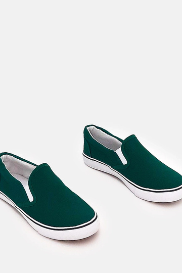 Zapatillas deportivas verdes para niños tipo slip-on Lagunes