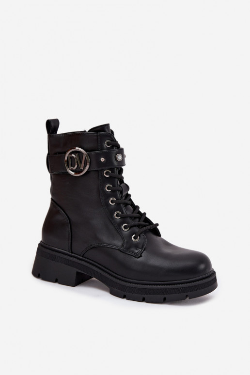 Botas de trabajo térmicas para mujer con detalles decorativos, color negro, Talyssa Botas de trabajo térmicas para mujer con detalles decorativos, color negro, Talyssa