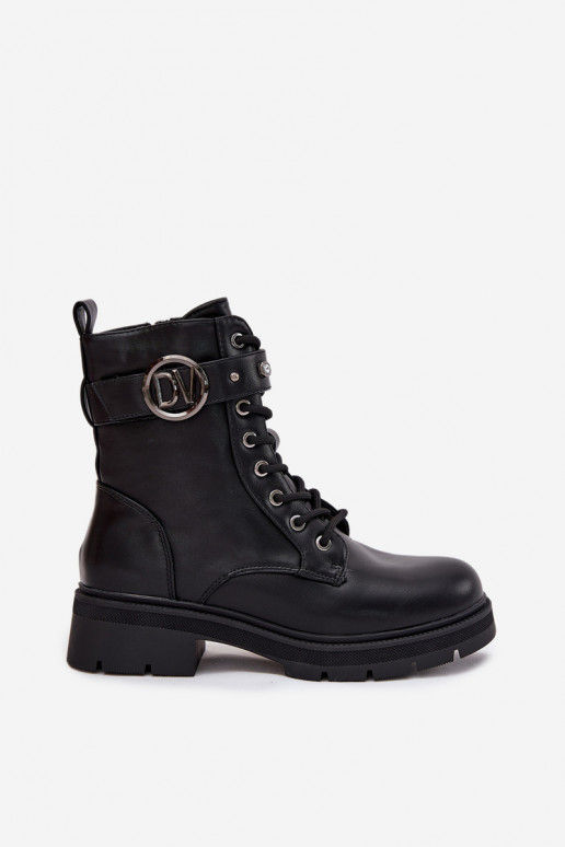 Botas de trabajo térmicas para mujer con detalles decorativos, color negro, Talyssa Botas de trabajo térmicas para mujer con detalles decorativos, color negro, Talyssa