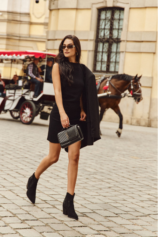 botas estilo vaquero Femenino calentamiento Con decoración con tacones de color negro Arabella botas estilo vaquero Femenino calentamiento Con decoración con tacones de color negro Arabella