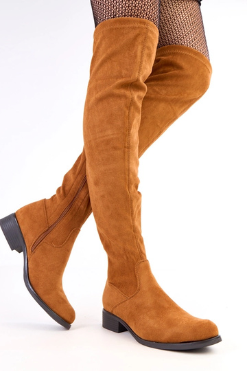 Botas altas marrones con suela plana, Heloren 2