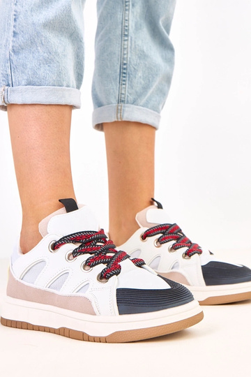 Zapatillas deportivas negras con cordones gruesos, Neolis