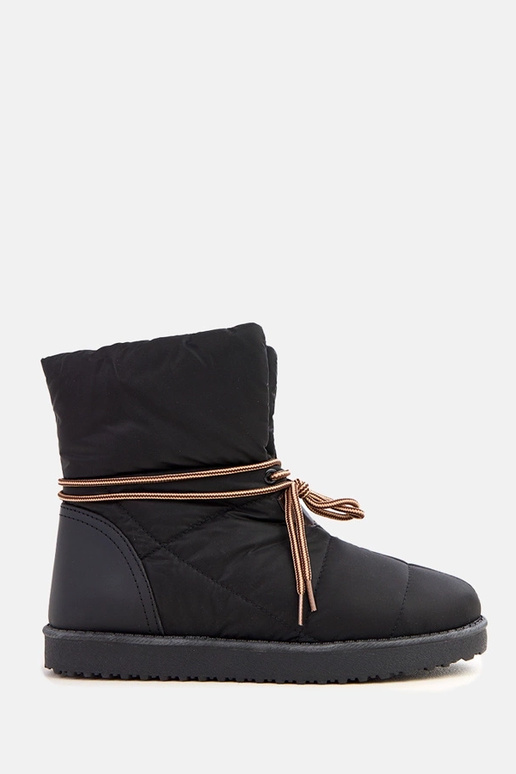 Botas de nieve negras para mujer con...