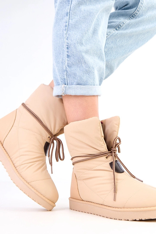 Botas de nieve para mujer color arena...