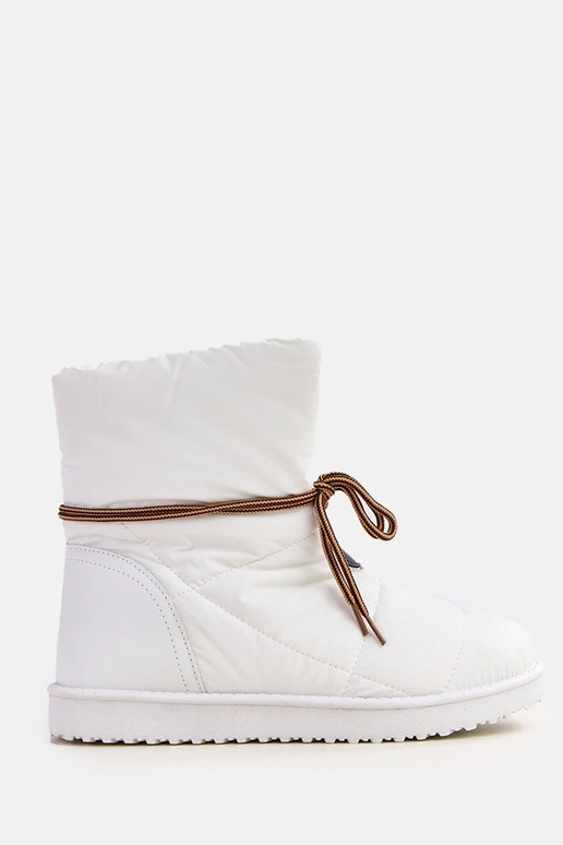 Botas de nieve para mujer blancas con...