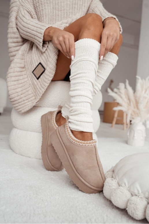 Calentandoe BaAełniane EN Prążek color marfil