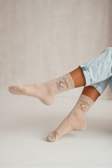 Medias Femenino Coffee FIRST beige