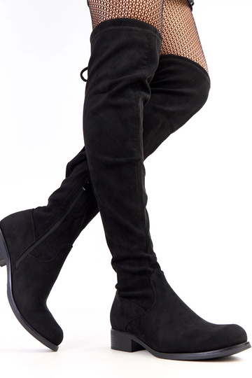 Botines largos negros de... 2